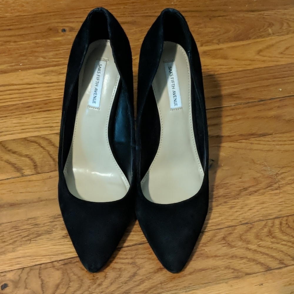 New Saks Fifth Ave Black Heels